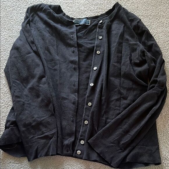 Karen Scott Black Cardigan Sweater - Picture 1 of 5